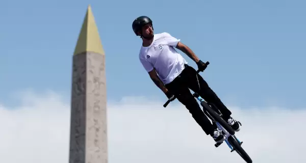 El Maligno Torres en la final de BMX Freestyle