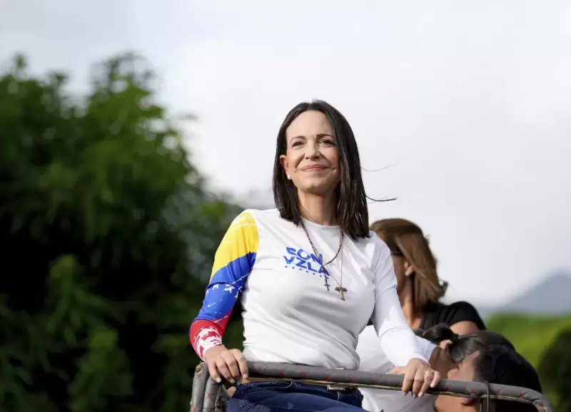 Mara Corina Machado en Caracas, Venezuela