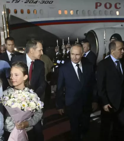 La familia tras ser recibida por Putin en el intercambio de prisioneros