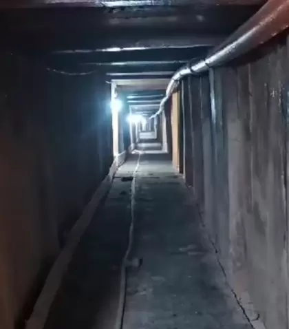 El t�nel que se encontraba a 150 metros del Banco Macro