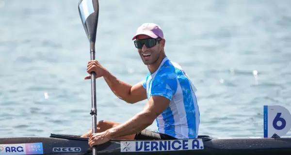 Agustn Vernice en la final del K1 1000m de los Juegos Olmpicos Pars 2024