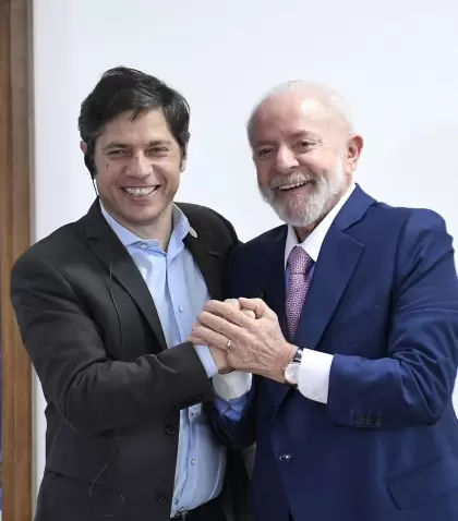Axel Kicillof y Lula da Silva.