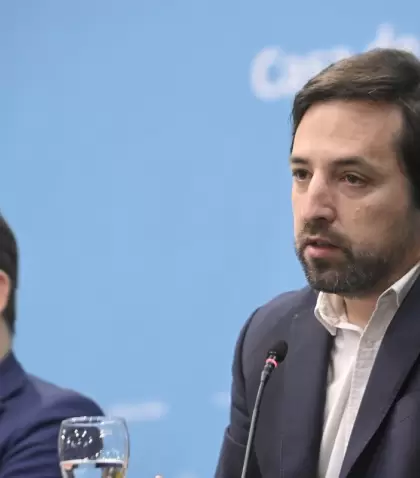El ministro de Salud bonaerense, Nicol�s Kreplak, en conferencia de prensa