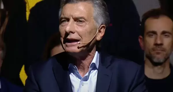 Mauricio Macri en su acto de asuncin como presidente del PRO el 1 de agosto