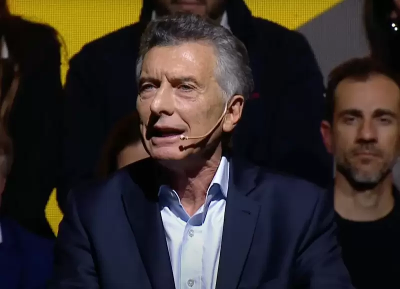 Mauricio Macri en su acto de asuncin como presidente del PRO el 1 de agosto