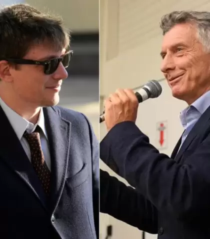 Santiago Caputo y Mauricio Macri