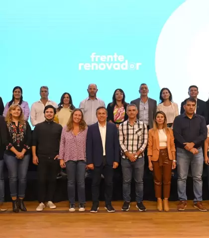 Las nuevas autoridades del Frente Renovador, en marzo.
