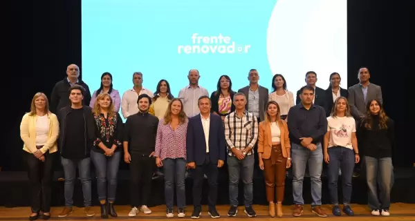 Las nuevas autoridades del Frente Renovador, en marzo.