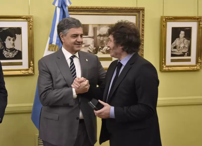 Jorge Macri y Javier Milei.