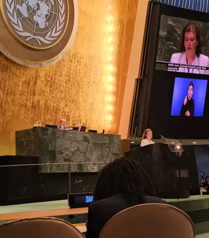 Mondino en la ONU