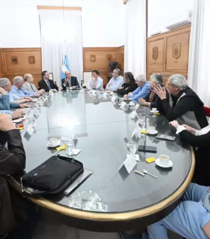 Sindicalistas se reunieron con Francos en la Casa Rosada.