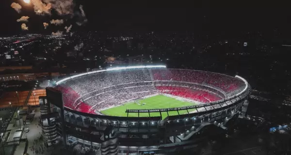 El estadio Monumental repleto en el ltimo partido de River por la Copa Libertadores contra Colo-Colo, el 24 de septiembre