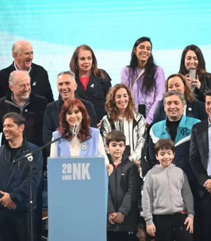 Cristina Fern�ndez de Kirchner en un acto en Plaza de Mayo el 25 de mayo de 2023