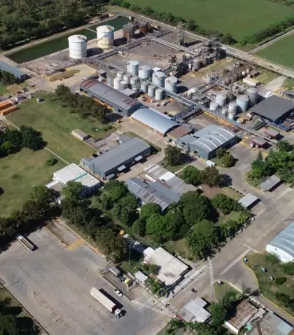 La planta de Dow en San Lorenzo.