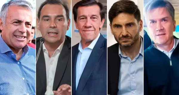 Alfredo Cornejo, Gustavo Vald�s, Carlos Sadir, Maximiliano Pullaro y Leandro Zdero.
