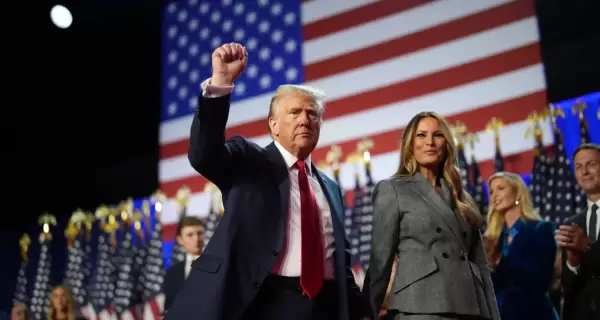 Trump y su esposa Melania
