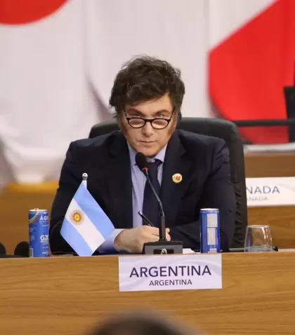 Javier Milei, en el G20.