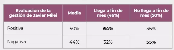 Evaluación de la gestión de Javier Mileri