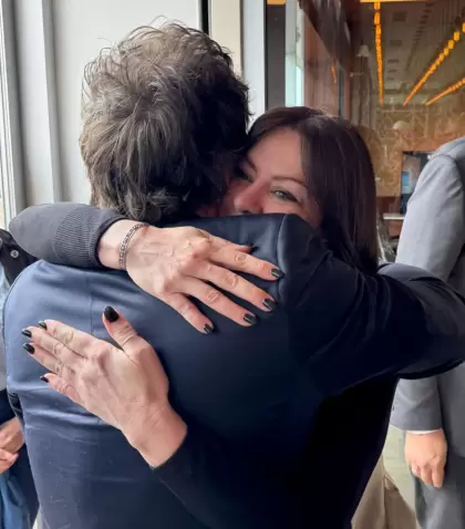 La ministra Pettovello y el presidente Javier Milei