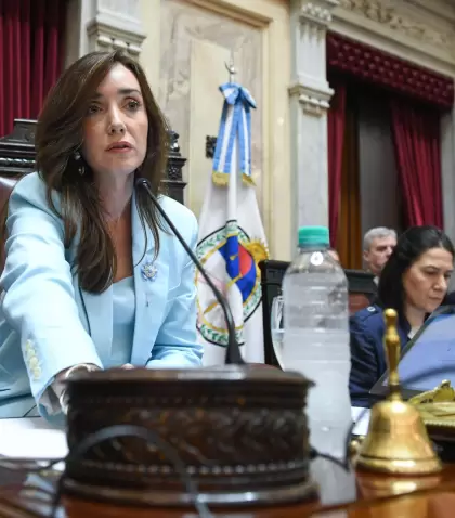 Victoria Villarruel en la sesi�n del 12 de diciembre.