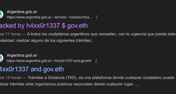 El usuario gov.eth se atribuy� el ciberataque