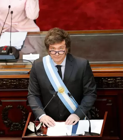 Javier Milei en el Congreso de la Naci�n.