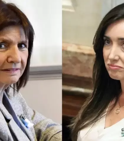 La ministra de Seguridad Patricia Bullrich y la vicepresidenta Victoria Villarruel.