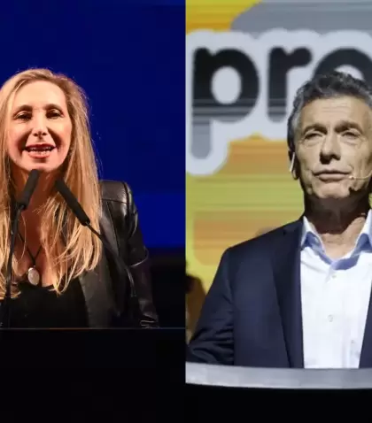 Karina Milei y Mauricio Macri