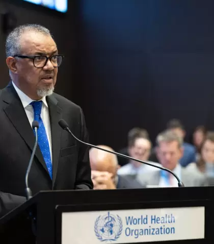 El director de la OMS, Tedros Adhanom Ghebreyesus.
