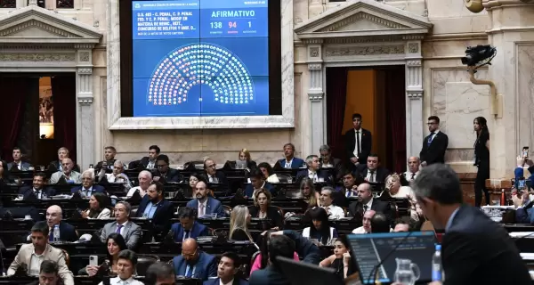 La C�mara de Diputados durante una sesi�n.