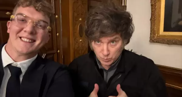 Milei y Hayden Davis, uno de los desarrolladores de $LIBRA