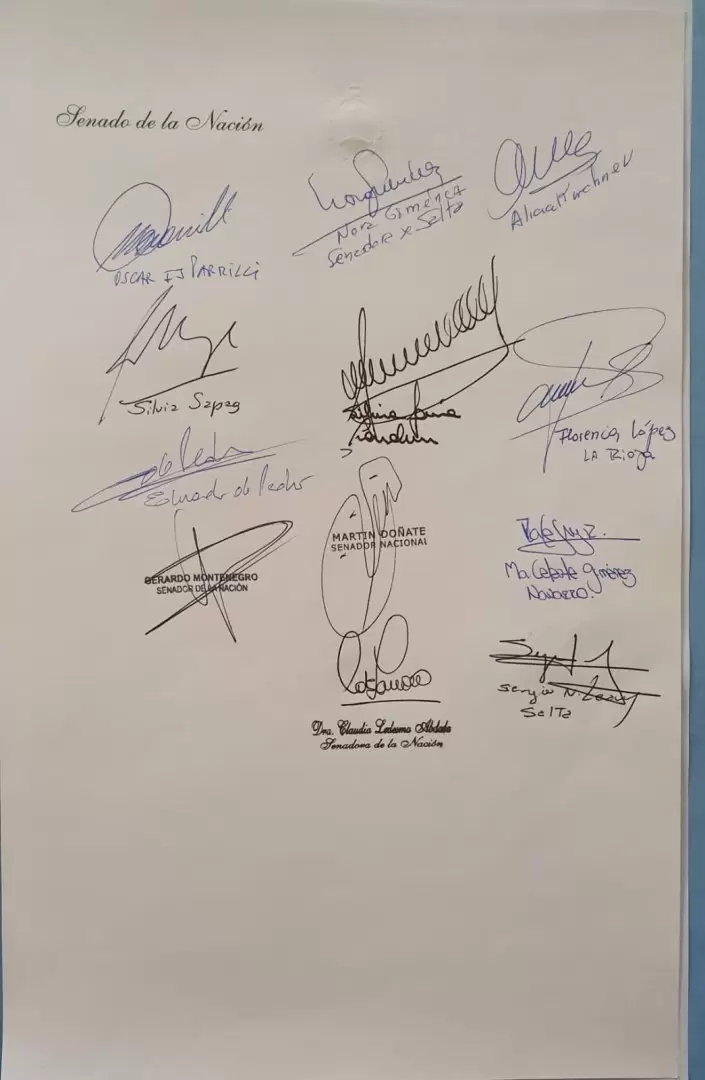 Acta del Senado de la Naci�n por los jueces de la Corte Suprema.