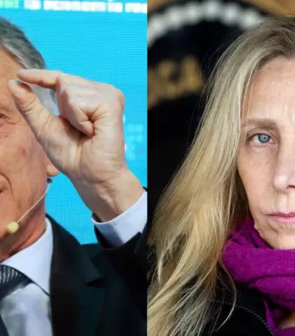 Mauricio Macri y Karina Milei.