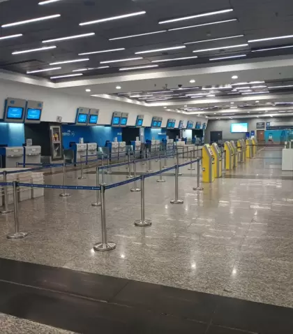 El Aeropuerto en el paro nacional.
