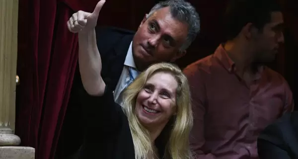 Karina Milei y Sebasti�n Pareja.