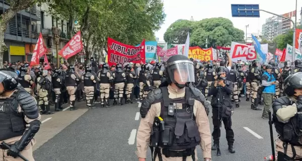 Marcha frente al Congreso