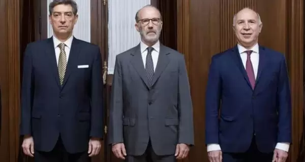Horacio Rosatti, Carlos Rosenkrantz y Ricardo Lorenzetti.