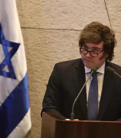 Javier Milei en Israel.