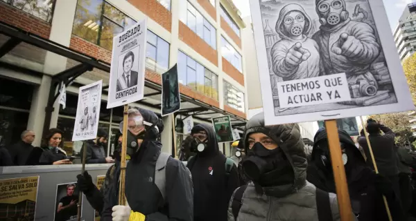Manifestaci�n de cient�ficos e investigadores.