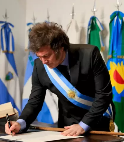 Javier Milei en Tucum�n por el D�a de la Independencia en 2024.