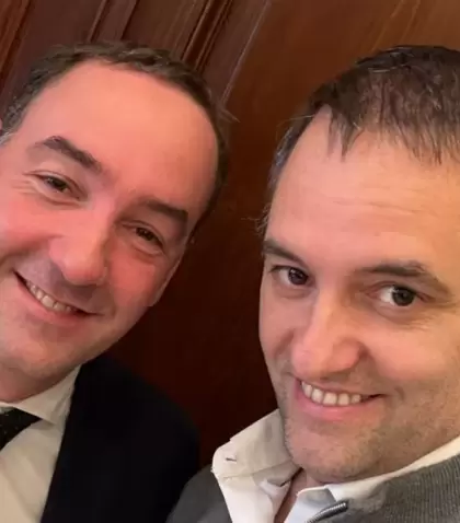 Francisco y Manuel Adorni.