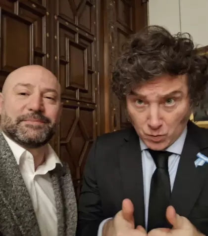 Diego Spagnuolo y Javier Milei.