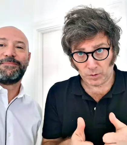 Diego Spagnuolo y Javier Milei
