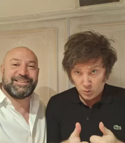 Diego Spagnuolo y Javier Milei.