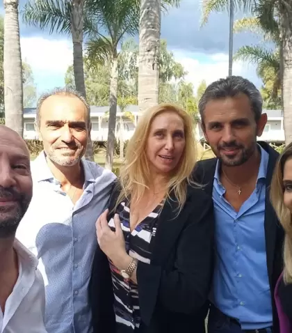 De izquierda a derecha: Spagnuolo, "Lule" Menem, Karina Milei, Mart�n Menem y Romina Diez.