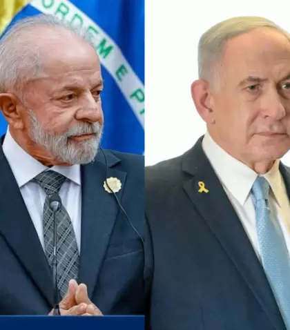 Lula da Silva y Benjamin Netanyahu