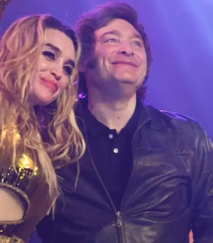 F�tima Florez y Javier Milei.