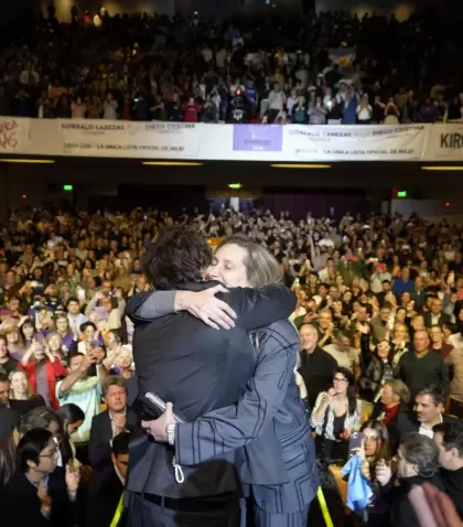 Javier Milei y Karina Milei