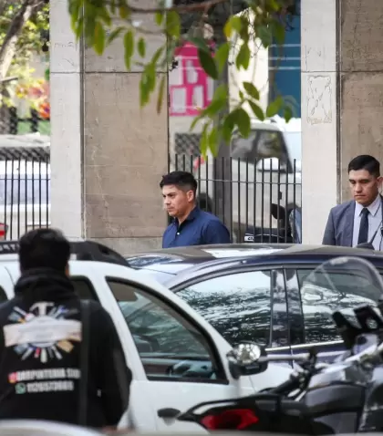 Guerrero en los tribunales de Comodoro Py.