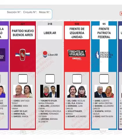 As� ser�a la boleta �nica que podr�a usarse en las pr�ximas elecciones.